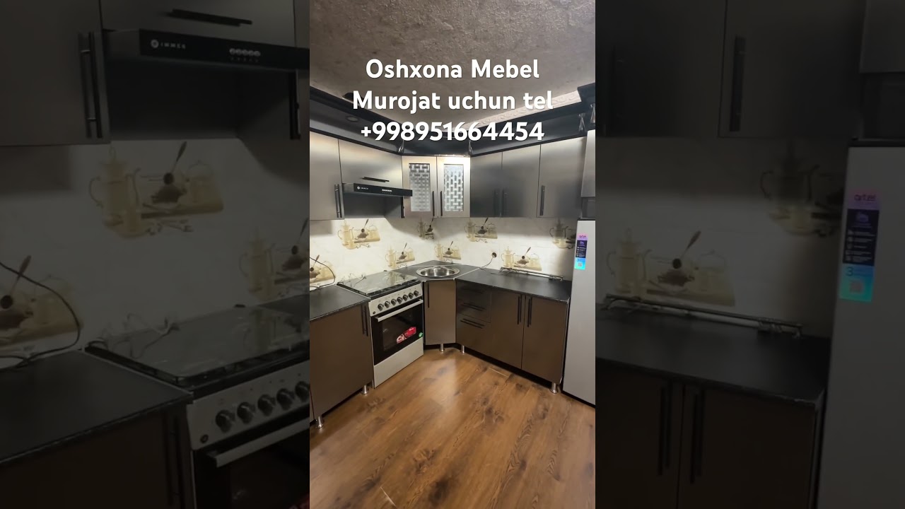 Oshxona mebel razmeri 2.50 x 2.50 narxi 8 mln 800 ming dastavkasi vodiy boylab bor