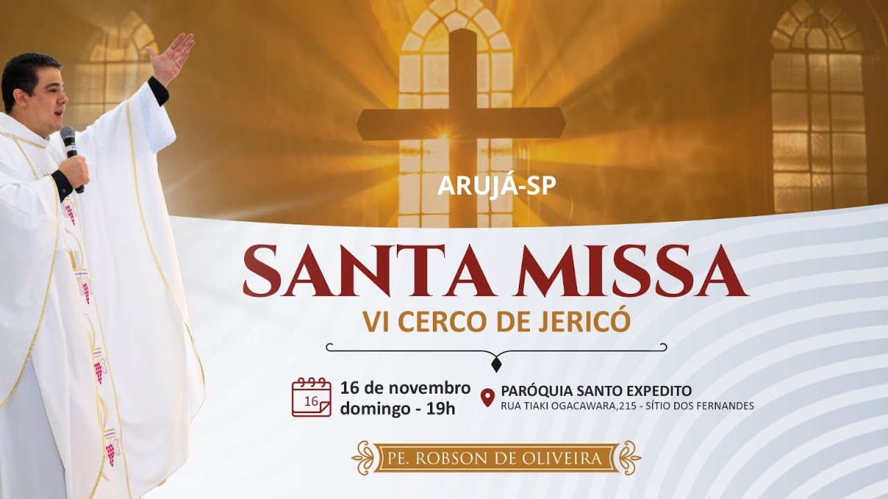 Santa Missa - 16.11.2025 - Paróquia Santo Expedito - Arujá - SP