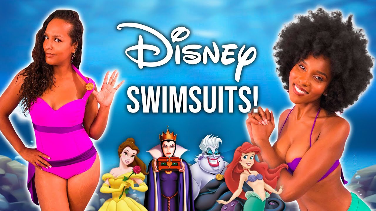 We Try On Disney Swimsuits! *Princesses vs Villains*