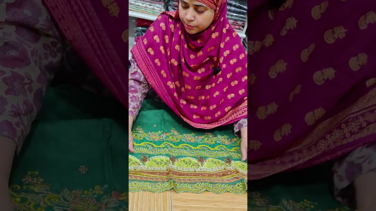 Sale! sale! sale! pakistani embroidered shirt with embroidered dupatta  order no. 9818107317
