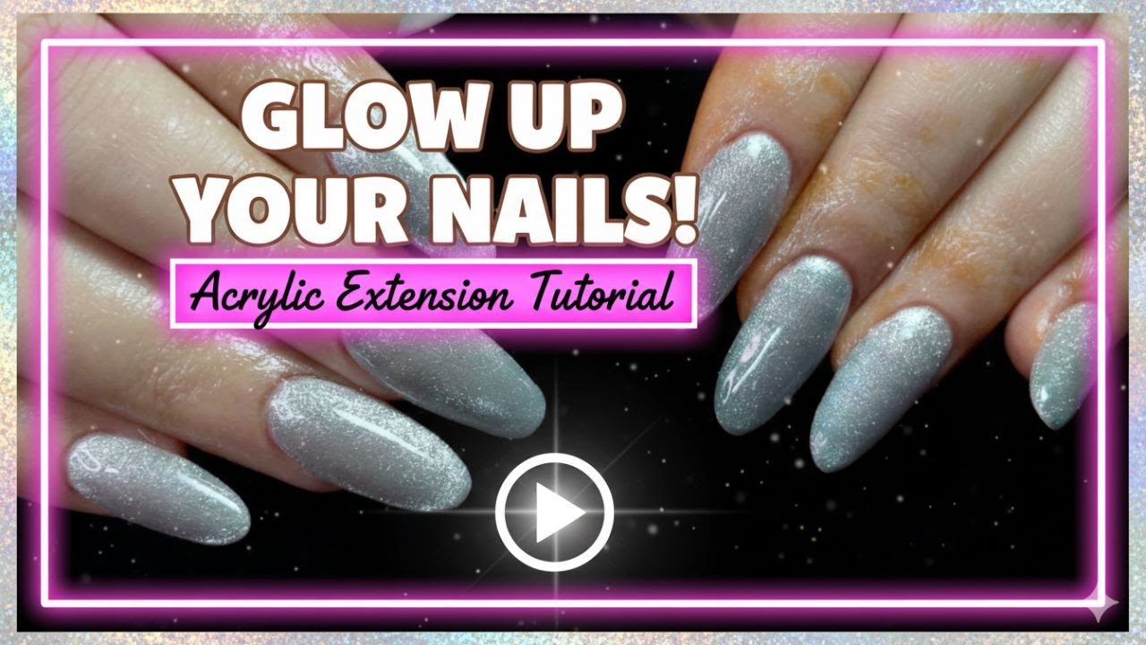 Безупречный акриловый маникюр «кошачий глаз» 💅 | Салонная техника