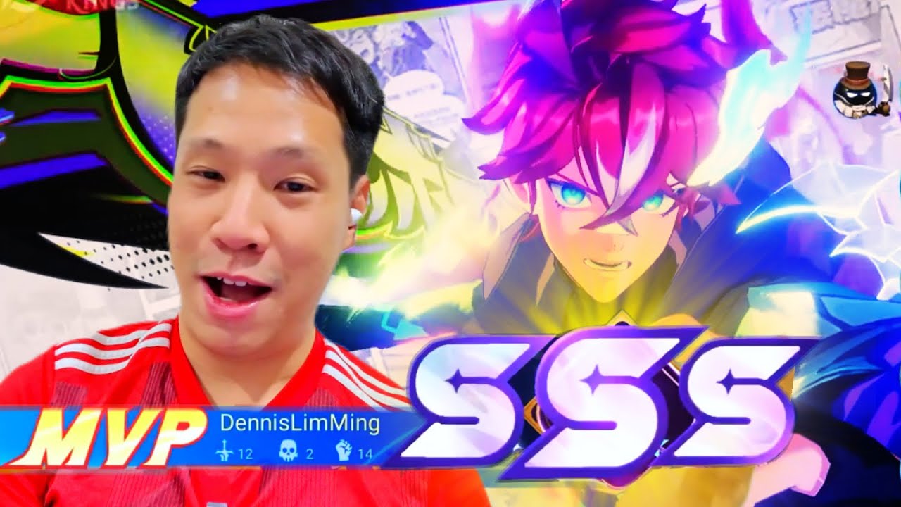 孙策打野二排 SSS 16.0 成绩!  MVP 12杀排位游戏~ 王者荣耀国际版游戏 HOK Honor Of Kings