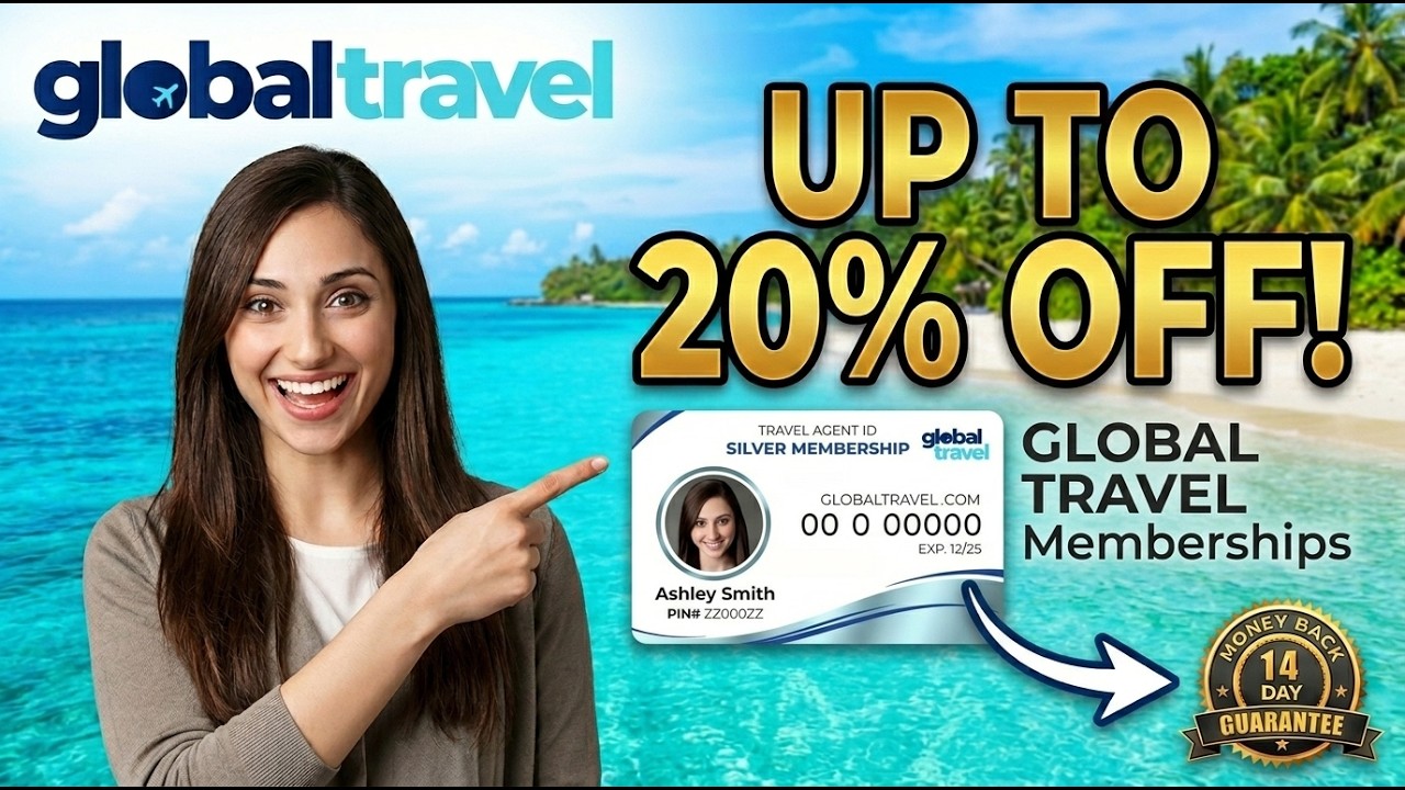 ✈️Global Travel Coupon Code & Sale: Save 20% OFF Annual Memberships at Globaltravel.com!