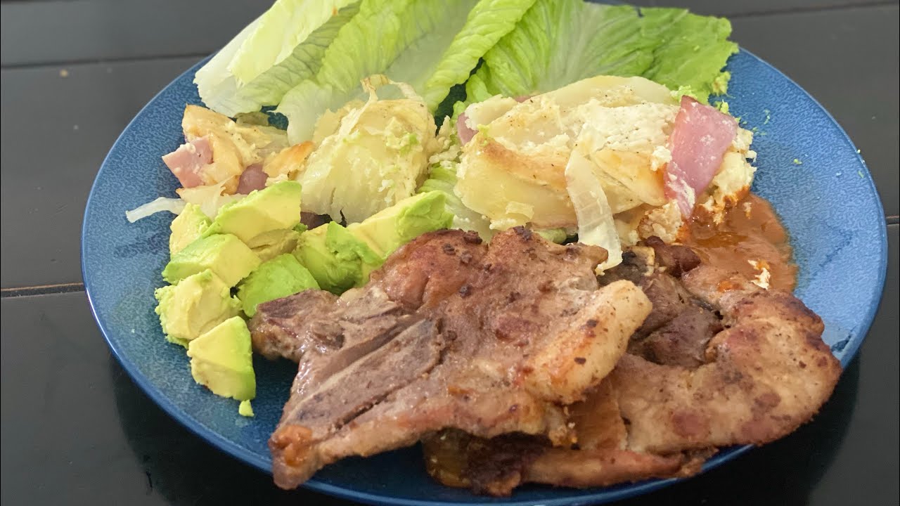 Papas al horno con jamón 🥔🥔🥔