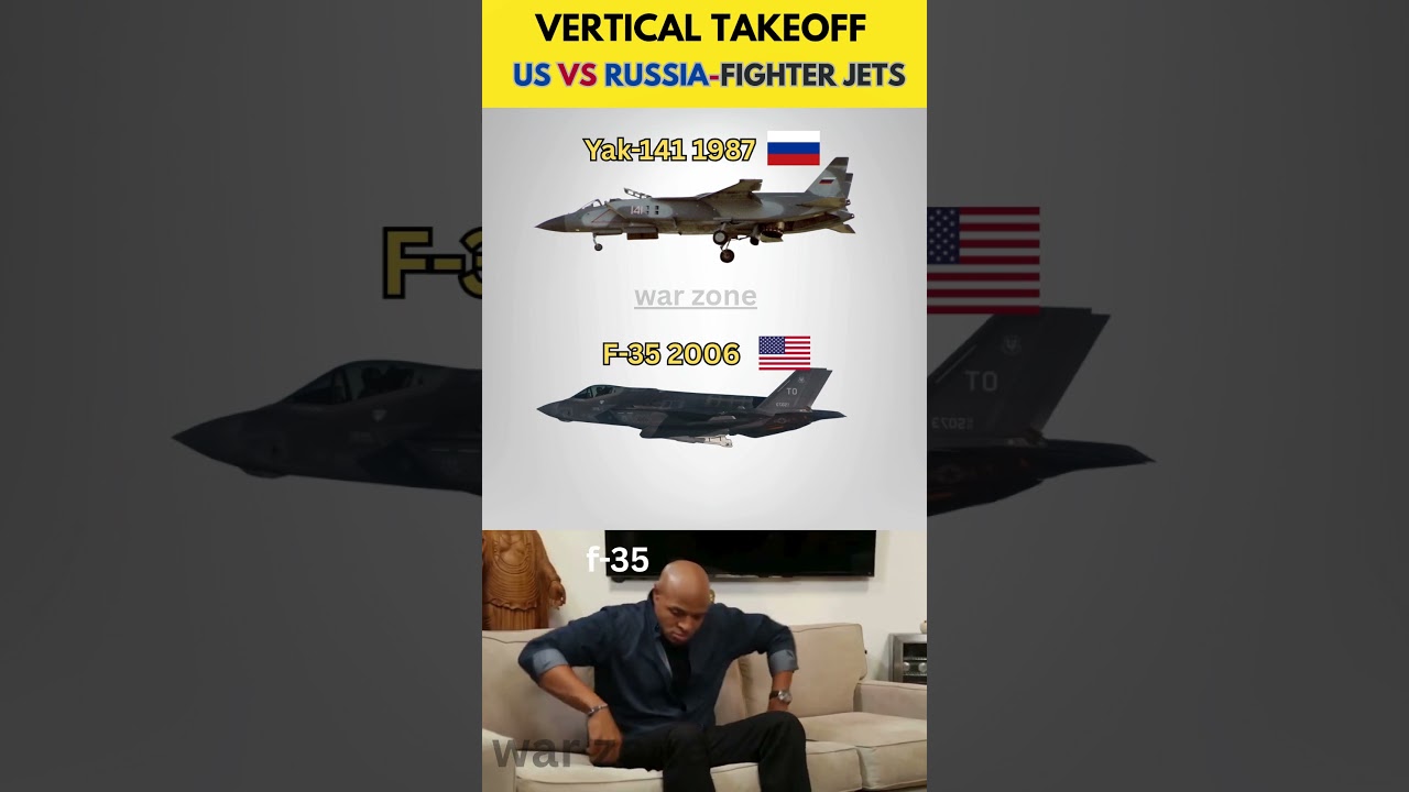 F-35 vs Yak-141 Cold War Vertical Takeoff Fighter Jets | US vs USSR Comparison #shorts