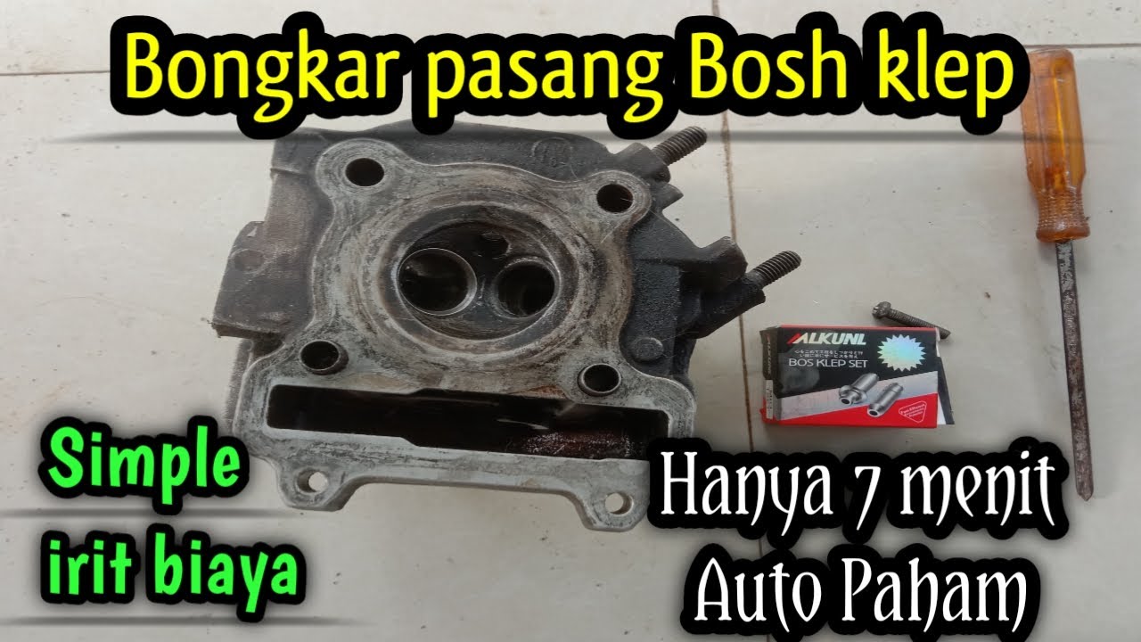 Cara bongkar pasang Bosh klep Mio sporty menggunakan alat sederhana