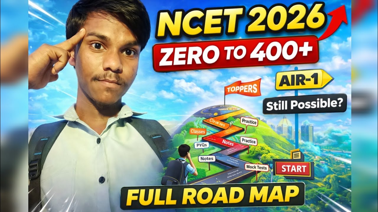 NCET 2026 FULL ROAD MAP BY AIR -1 💯 | Zero To 400 In Last 30 Days ? PREPARATION STRATEGY 🔥 #ncet