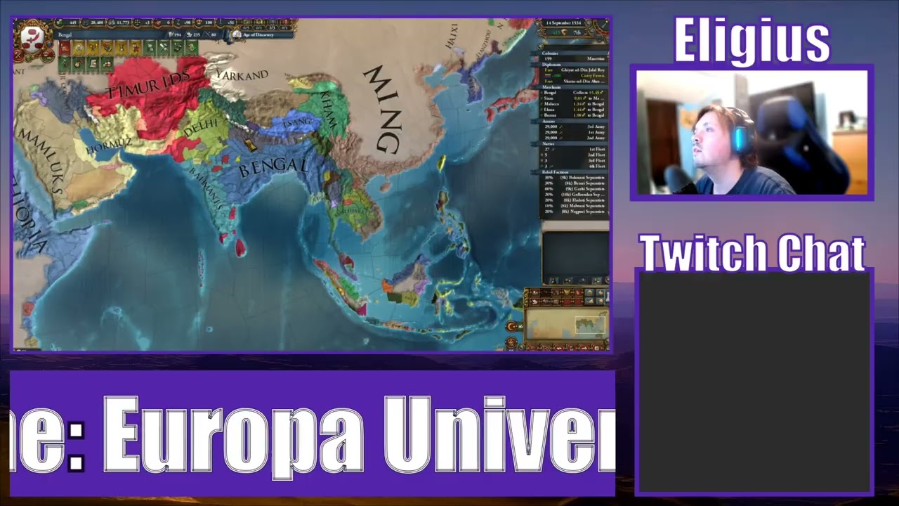 Europa Universalis IV: Livestream 99: Bengal Playthrough - Part 3