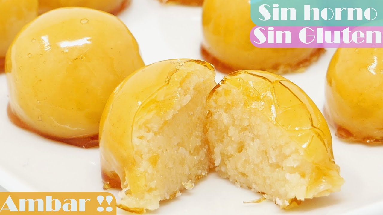 AMBAR! BOLA de VIDRIO CRISTAL😋😍SIN HORNO CRUJIENTE BLANDO DENTRO, BALA BAIANA de VIDRO. Receta # 609