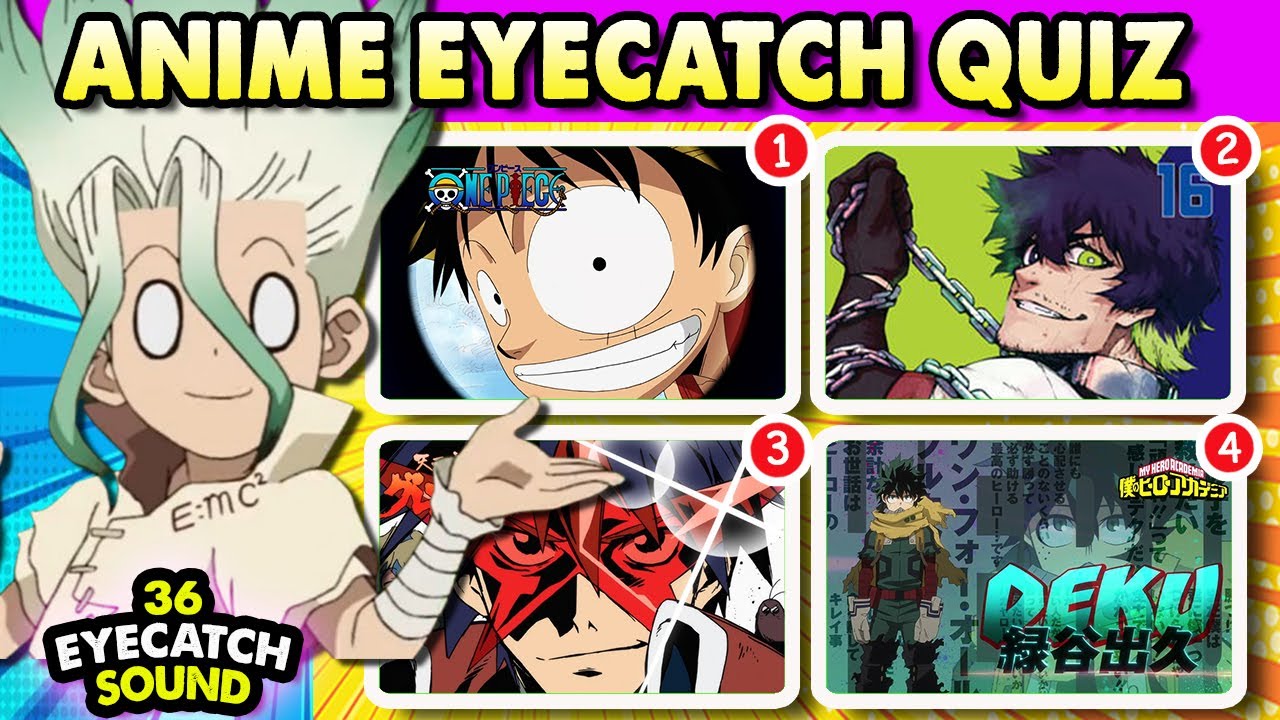GUESS THE ANIME by its EYECATCH SOUND. 😁🧠Anime Quiz🎮 #animequiz