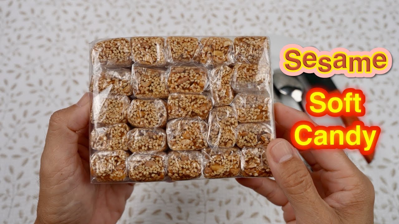 Sesame Soft Candy – Sweet, Nutty, Chewy & Addictive! | Asian Snack Showcase