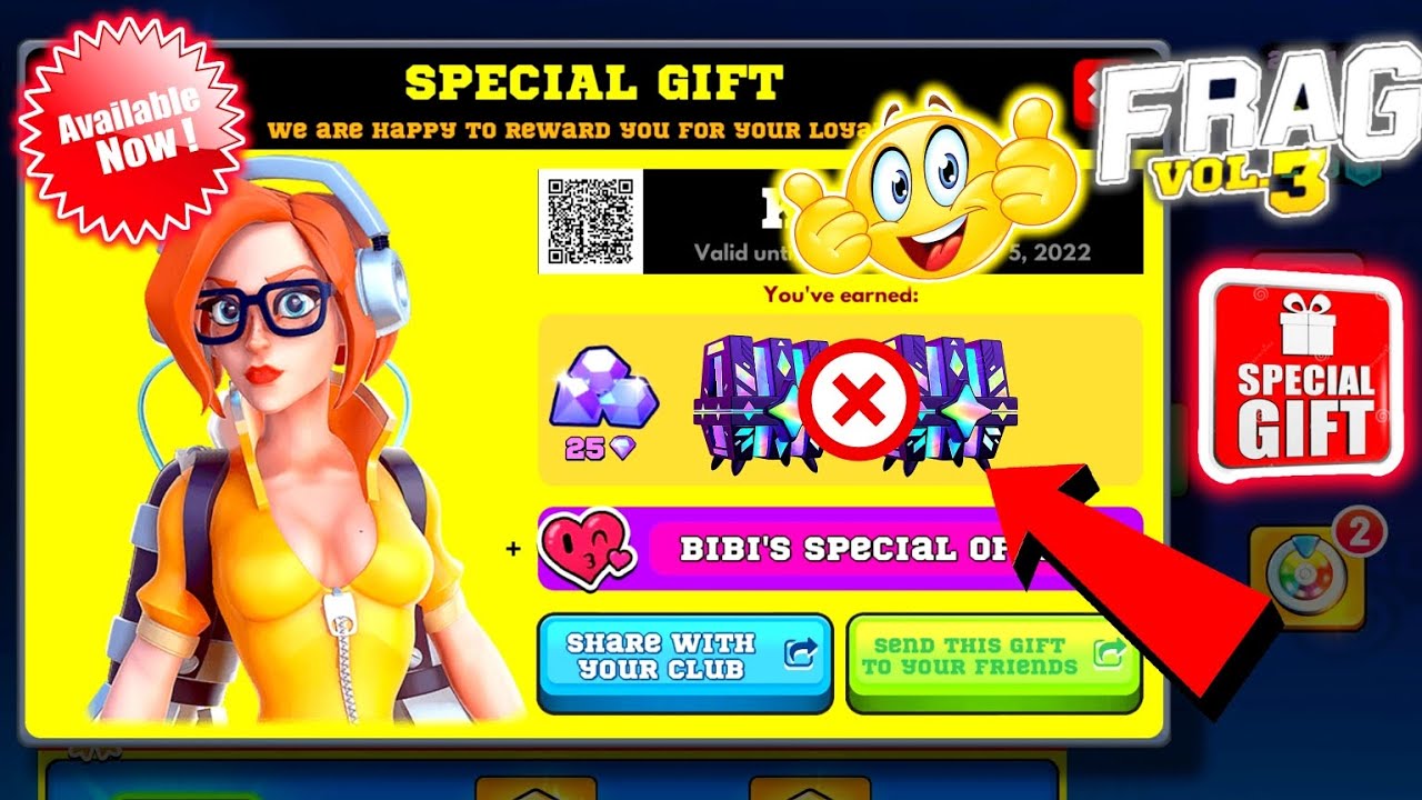 FRAG PRO SHOOTER 2022 DECEMBER GIFT CODE || FRAG NEW GIFT CODE 2022 DECEMBER