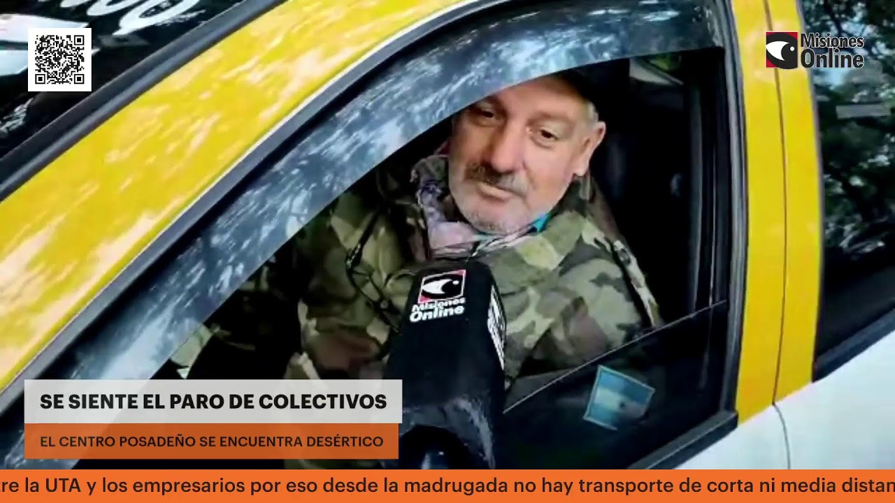 SE SIENTE EL PARO DE COLECTIVOS: EL CENTRO POSADE&Ntilde;O SE ENCUENTRA DES&Eacute;RTICO
