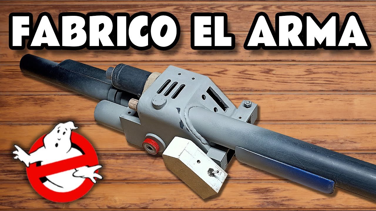 HAGO el ARMA de los #CAZAFANTASMAS con MADERA | PROTON PACK