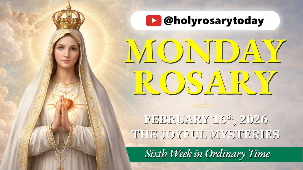 Monday Holy Rosary 💚 February 16, 2026 💚 Joyful Mysteries Of The Rosary [VIRTUAL] #holyrosarytoday