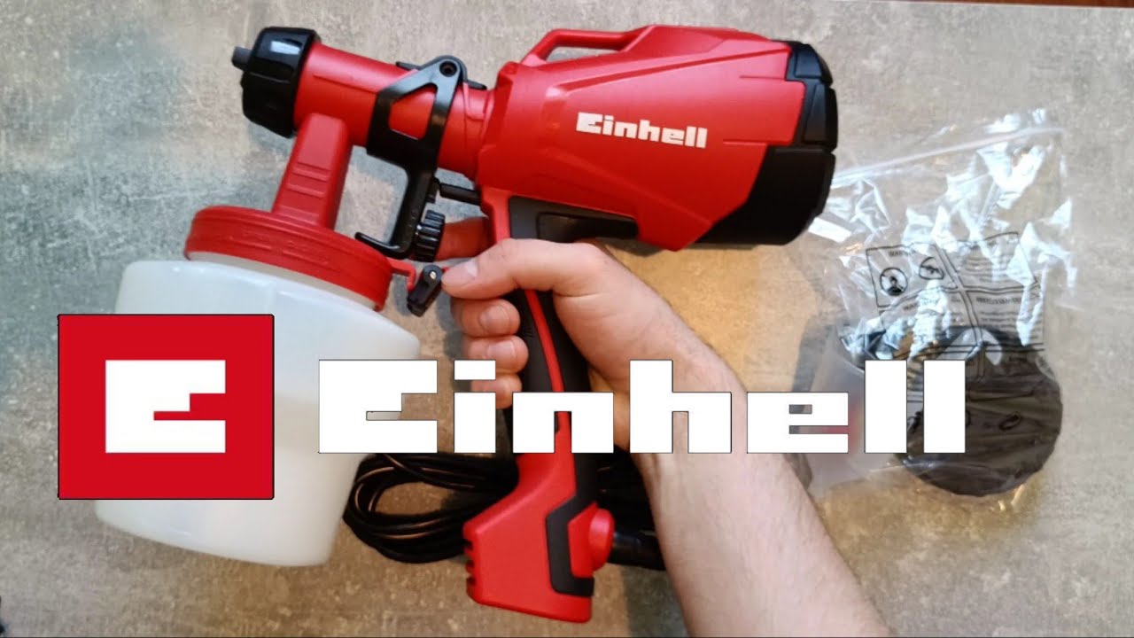 Einhell Electric Spray Paint System TC-SY 500 P - Unboxing & Test #einhell #unboxing #painting