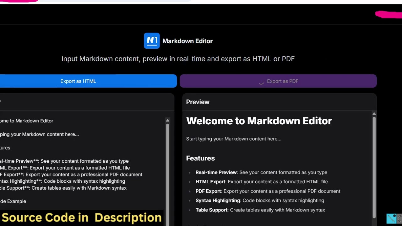 Создайте в браузере средство просмотра и редактирования Markdown на Next.js для экспорта Markdown...