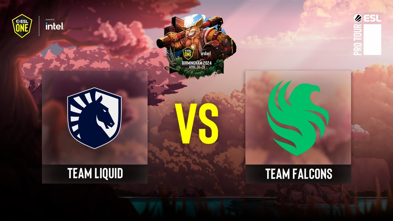 Dota2 - Team Liquid vs Team Falcons - Game 1 - ESL One Birmingham 2024 - Group A Tiebreakers