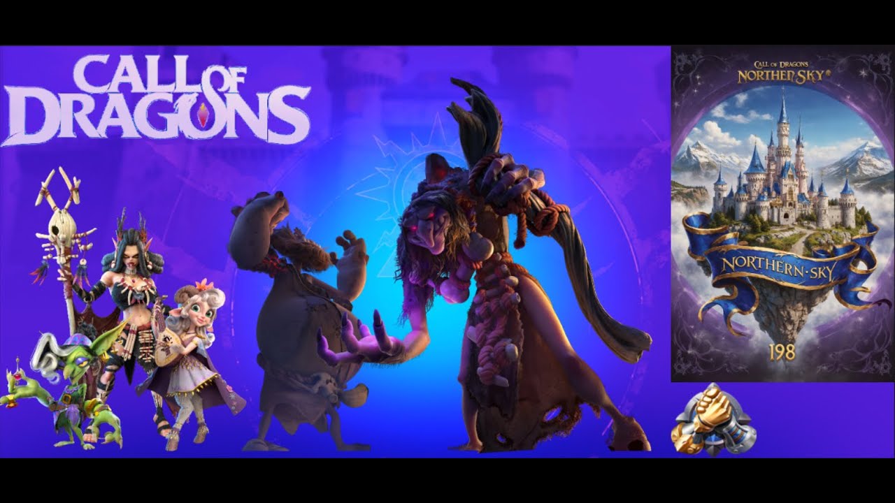 Call of dragons,  Server 198 ; Northern Sky :  Season of strife 5: Necro giant raid