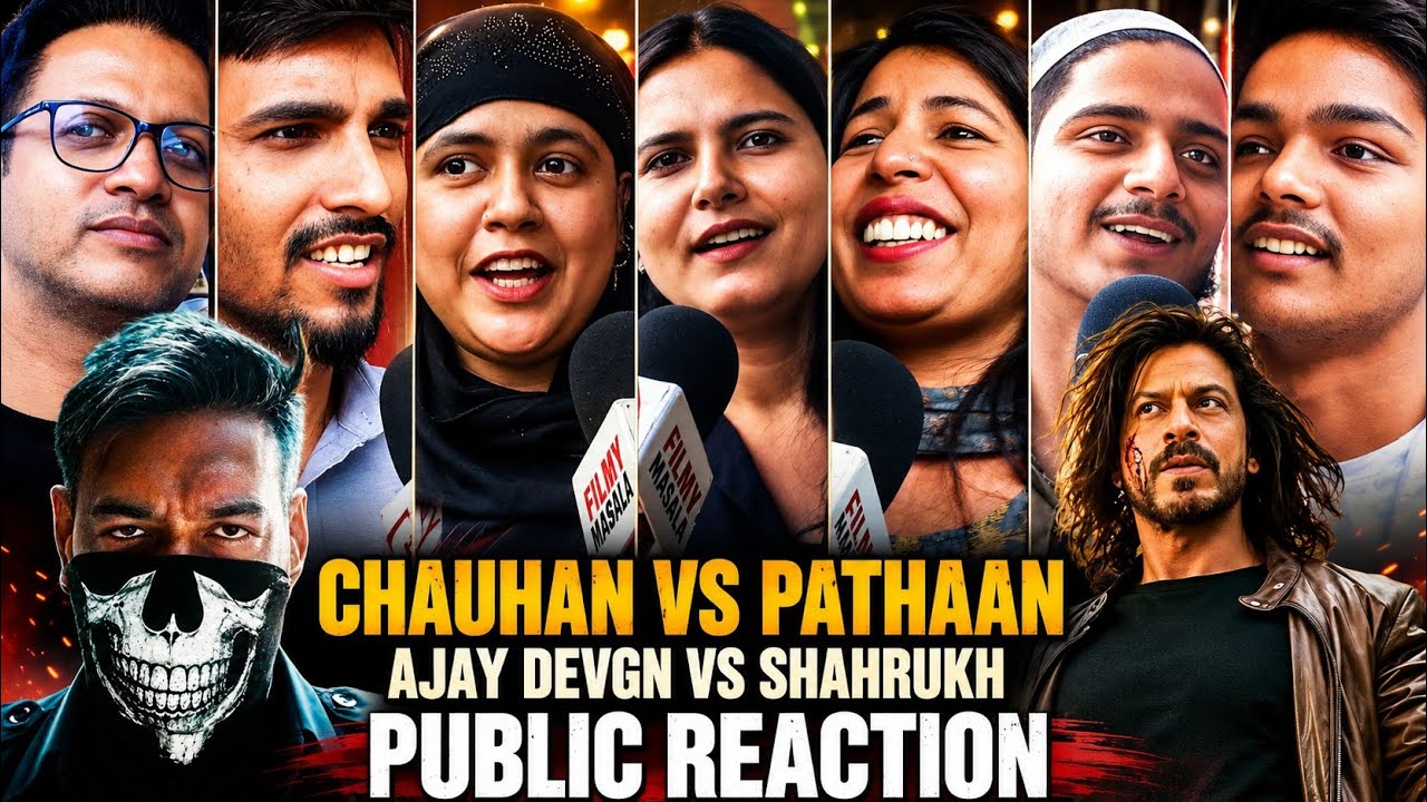 Chauhan vs pathaan public reaction | shahrukh vs ajay devgn | who is real king ? 