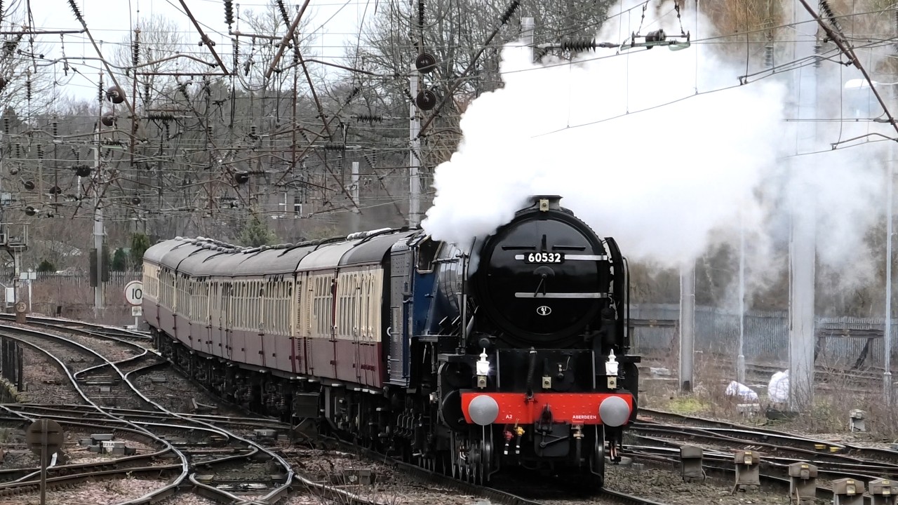 Fantastic Loco Variety at Carlisle with Blue Peter 12 02 26