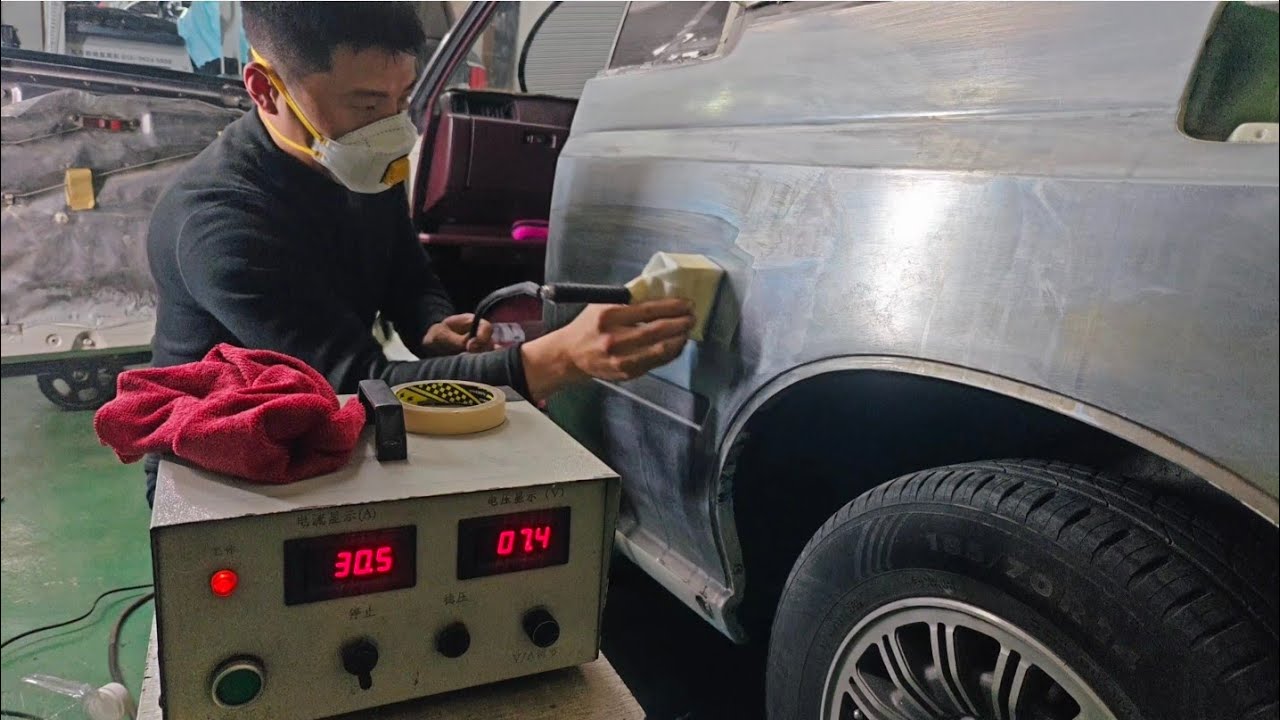 Toyota Crown 1980 Wing maintenance Ремонт крыла