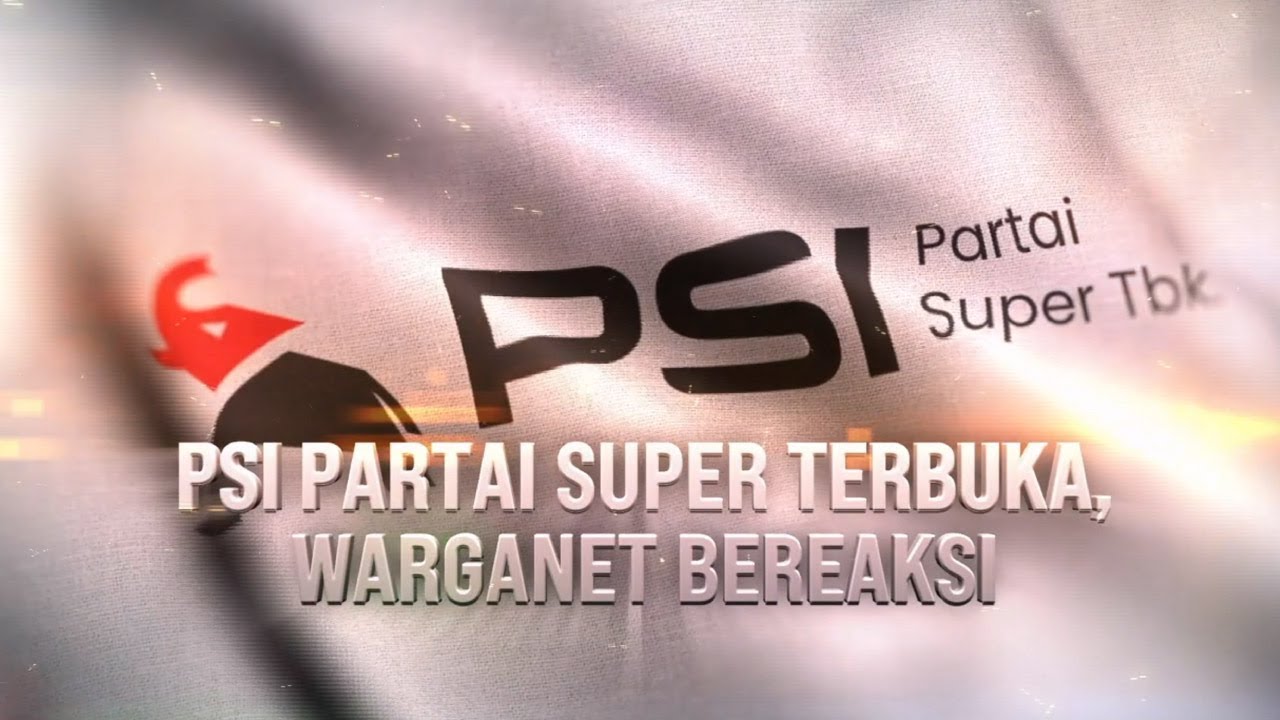 PSI Partai Super Terbuka, Warganet Bereaksi | tvOne