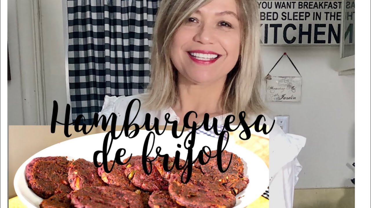 HAMBURGUESA DE FRIJOL DELICIOSA🌱
