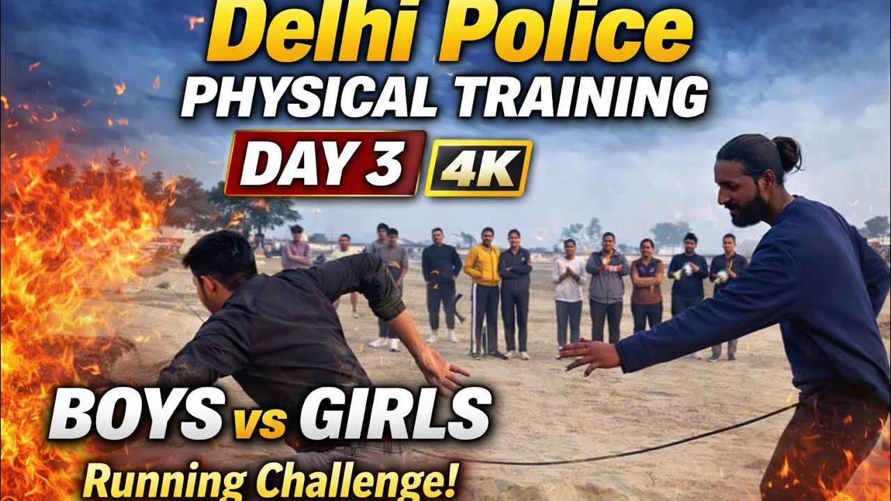 2️⃣Delhi Police Bharti  🔥1600 Meter Running Training | Most Powerful Ground Practice