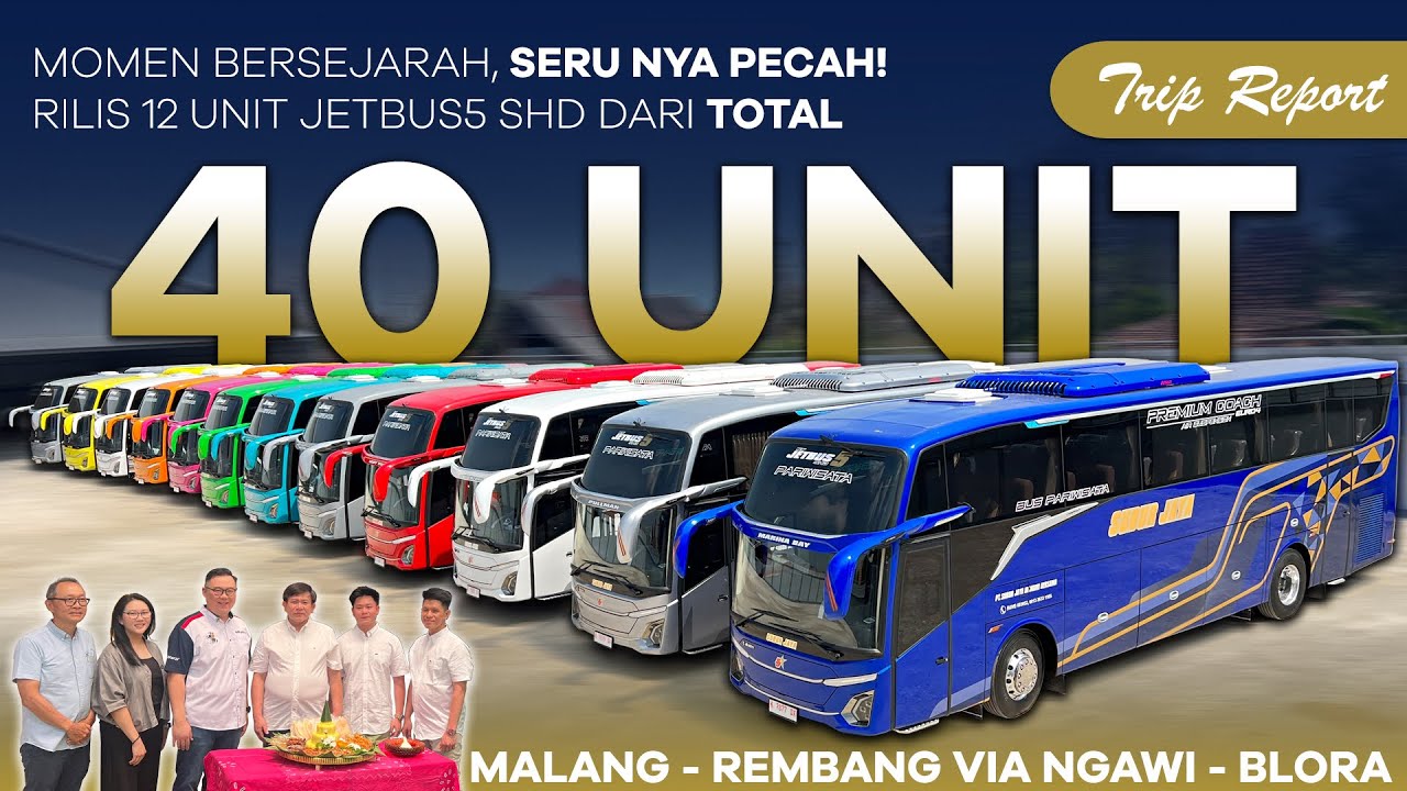Momen Bersejarah, Keseruannya Pecah! RIlis 12 Unit Jetbus5SHD dari 40 Unit PO Subur Jaya HINO RM280