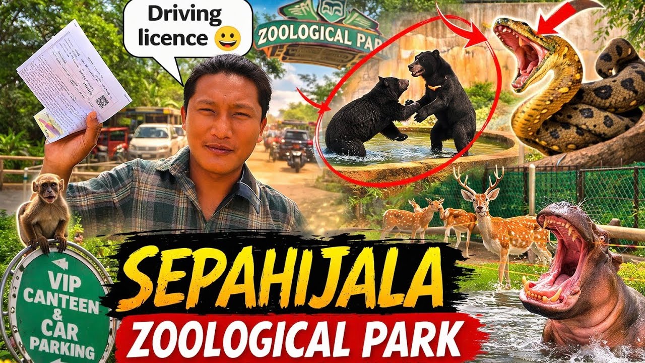 Sepahijala Zoological Park Full Tour 🐍🐻 | Tripura Travel Vlog 