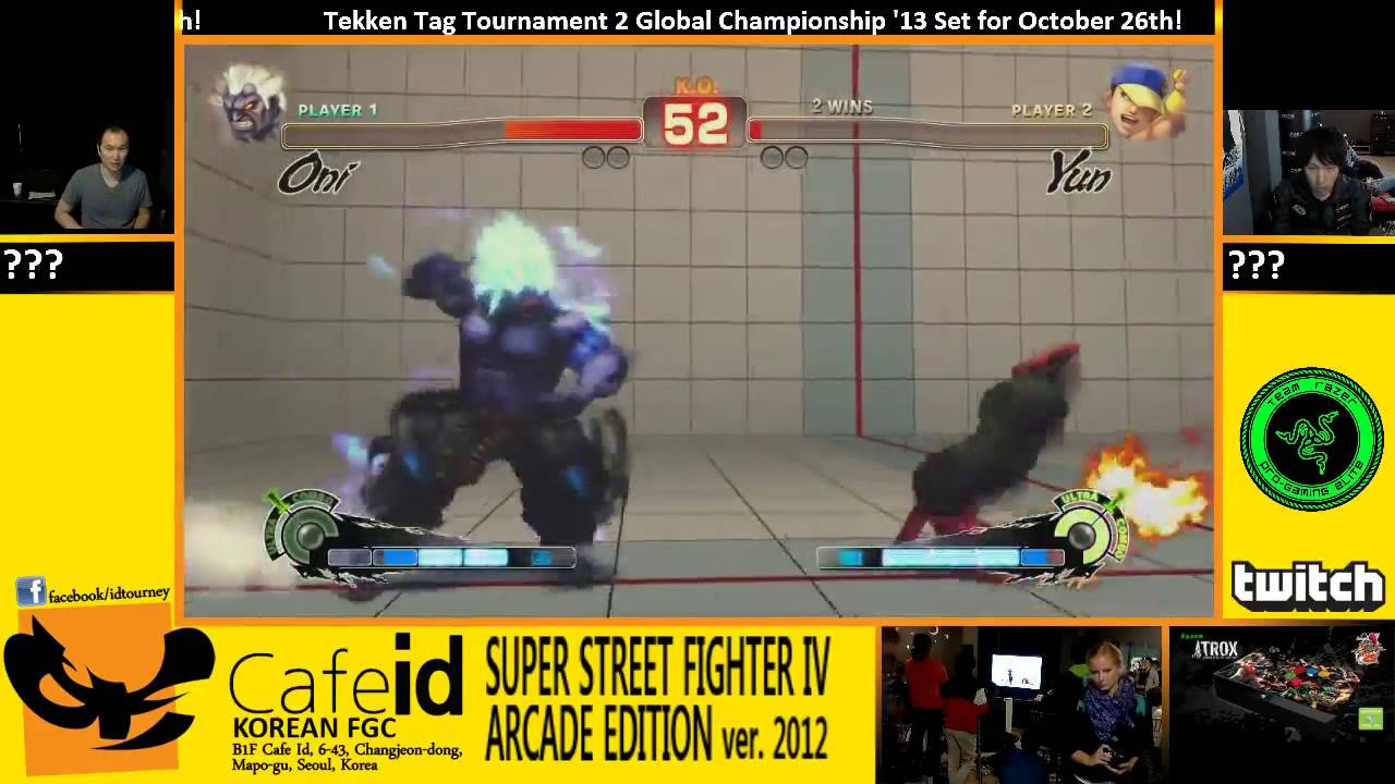 Infiltration (Oni) vs. EG.Momochi (Yun) - Capcom Cup (Kr.) AE Grand Final p1/2