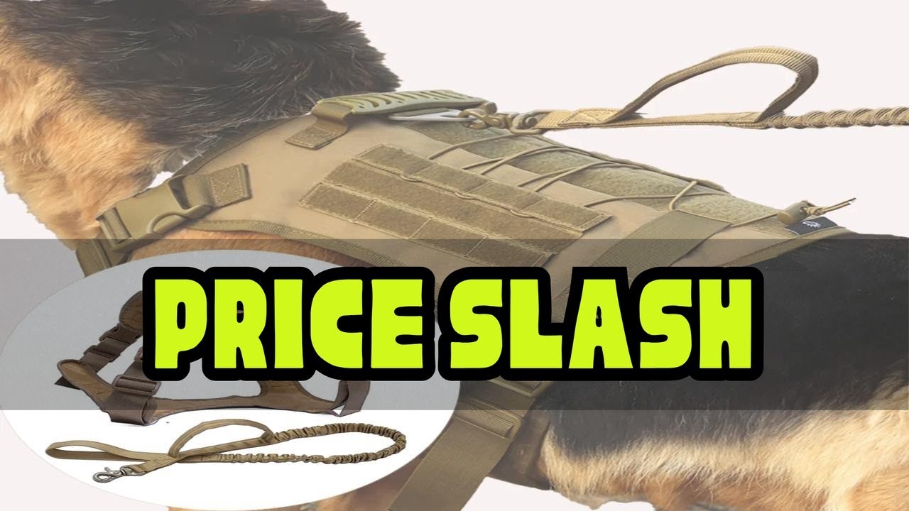 Dog Harness For Large Dogs Military Vest Service Tactical Dog Accessories Outdoor Chest Strap For A