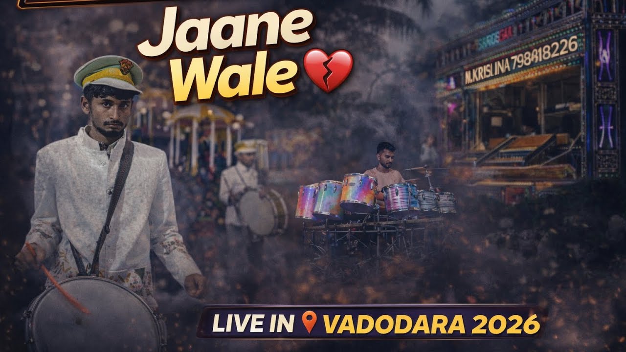 JAANE WALE 💔🔥| M Krishna Band Borsad Live in Vadodara | Gujarat Wedding Band 2026
