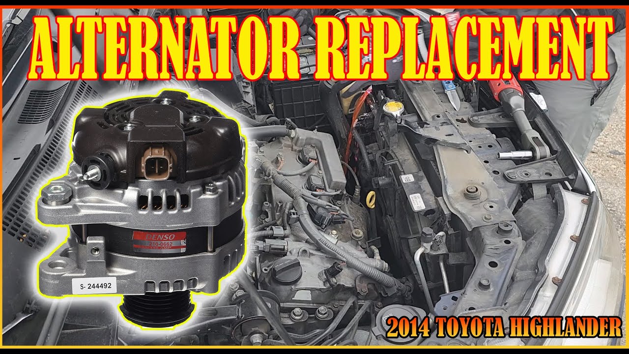 Replace Bad Alternator on The Road 2014 Toyota Highlander