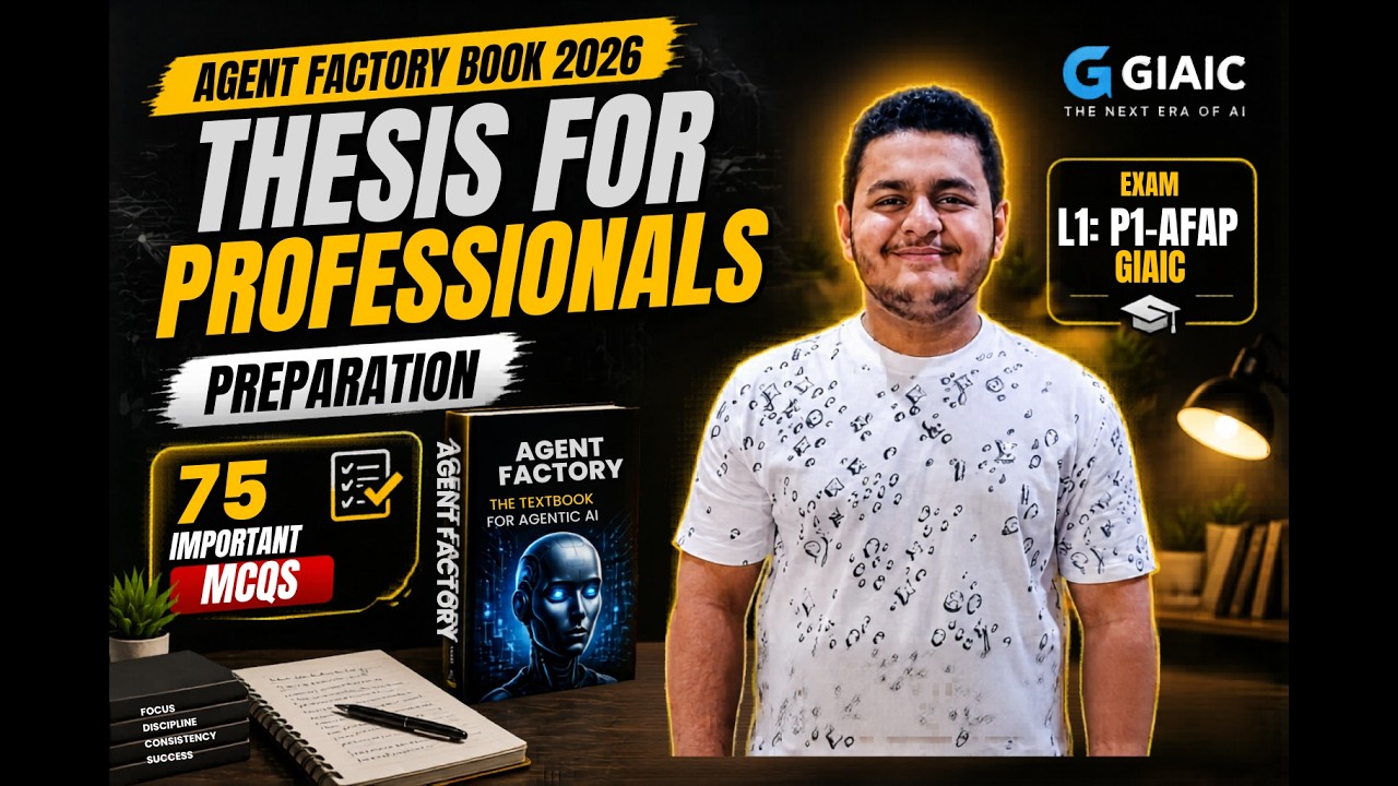Agent Factory Book 2026 | Thesis for Professionals | 75 Important MCQs