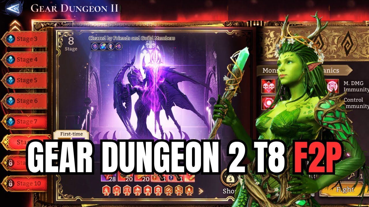 Watcher Of Realms | Gear Dungeon 2 Stage 8 (F2P Account)