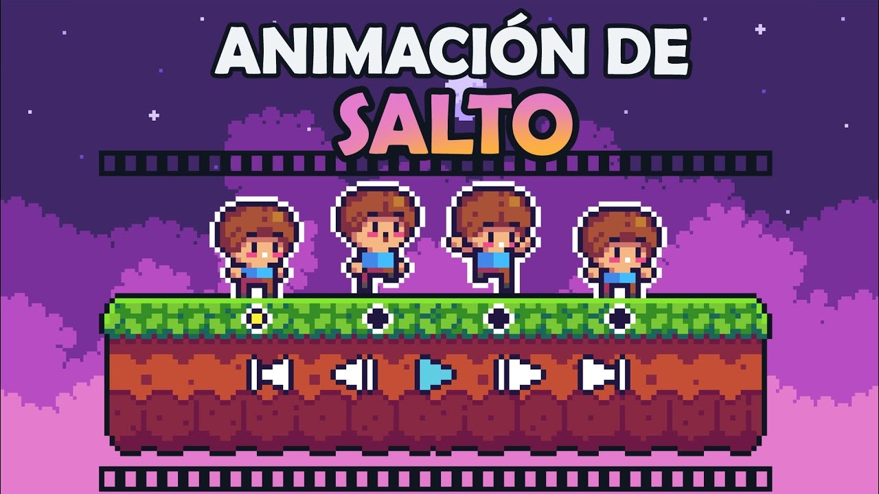 COMO ANIMAR PERSONAJES PIXEL ART: Animación de salto para videojuegos de plataformas.
