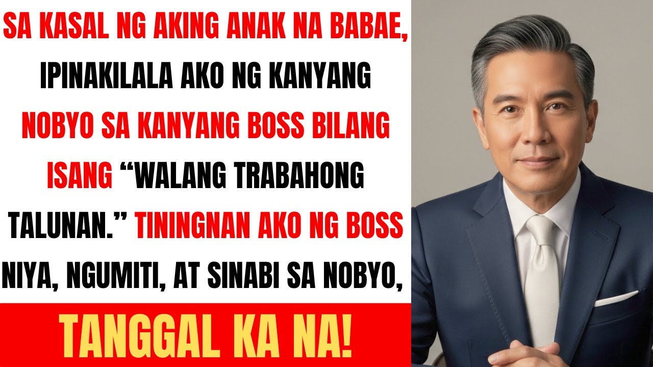 Sa kasal ng aking anak na babae, ipinakilala ako ng kanyang fiancé sa kanyang boss bilang isang