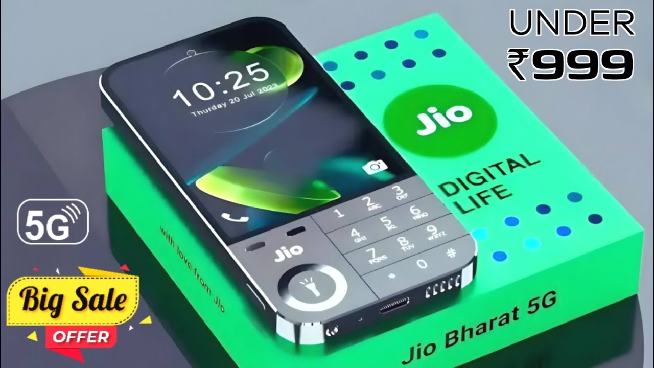 गरीबों के लिए सिर्फ ₹999 में लॉन्च हुआ Jio Bharat 5G स्मार्टफोन, मिलेगा 5000mAh की तगड़ी बैटरी 