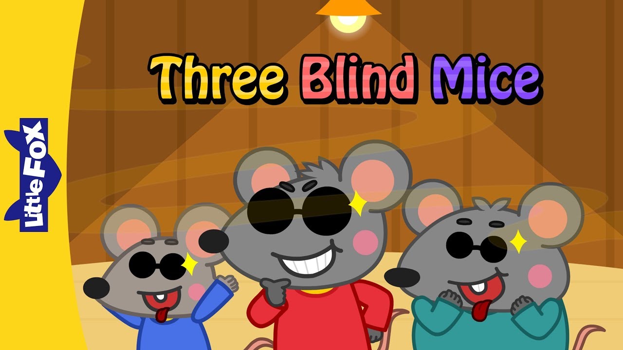 Three Blind Mice | Nursery Rhymes | Classic | Little Fox | Animated Songs for Kids