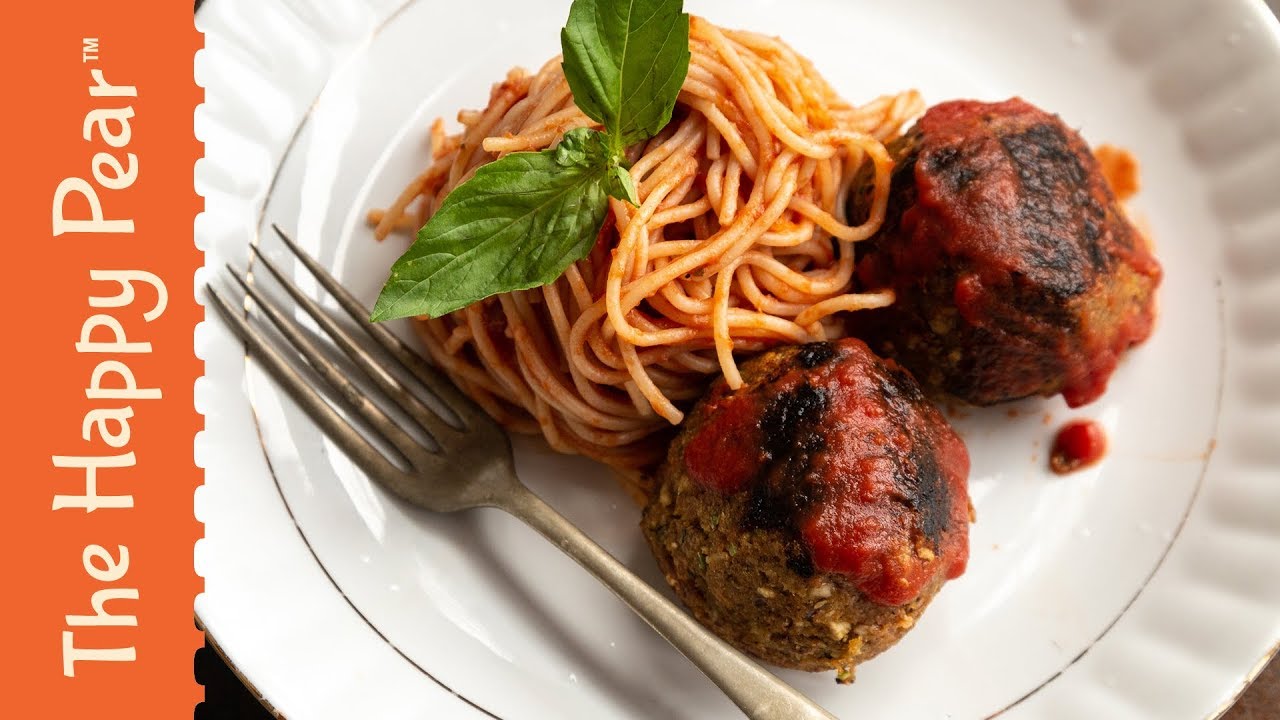 SPAGHETTI & MEATBALLS VEGAN| THE HAPPY PEAR