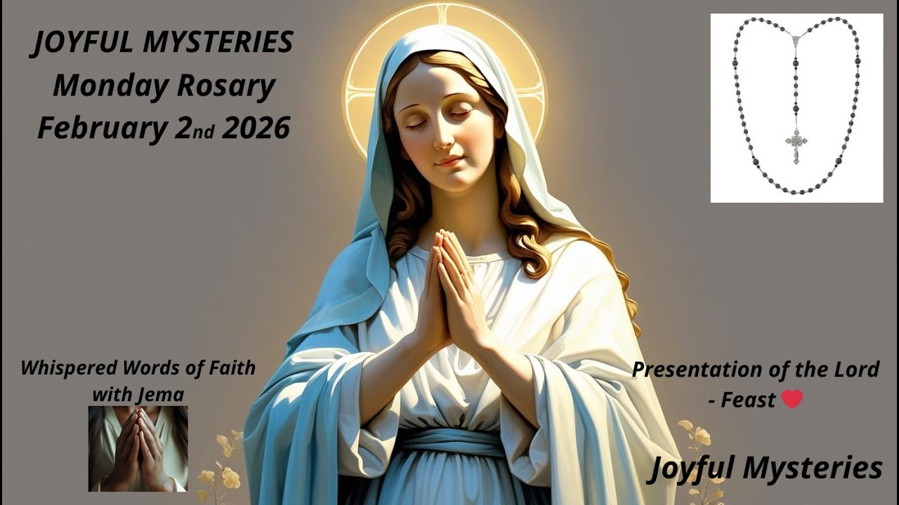 Joyful Mysteries - Holy Rosary📿🙏🏽| Monday - Feb 2, 2026| Presentation of the Lord - Feast❤️