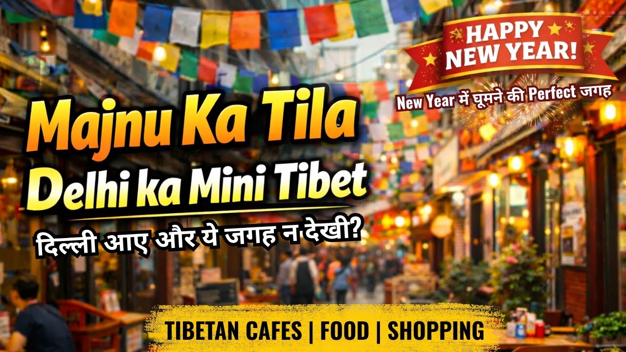 Majnu Ka Tila | दिल्ली का Mini Tibet | New Year 2026 Special Vlog | Tibetan Cafes | Food | Shopping