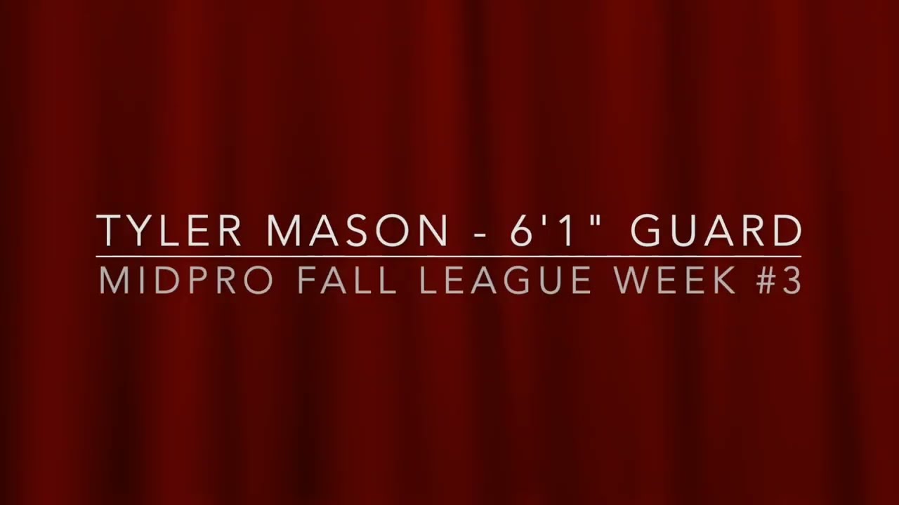 Tyler Mason -- MidPro Fall League Week #3