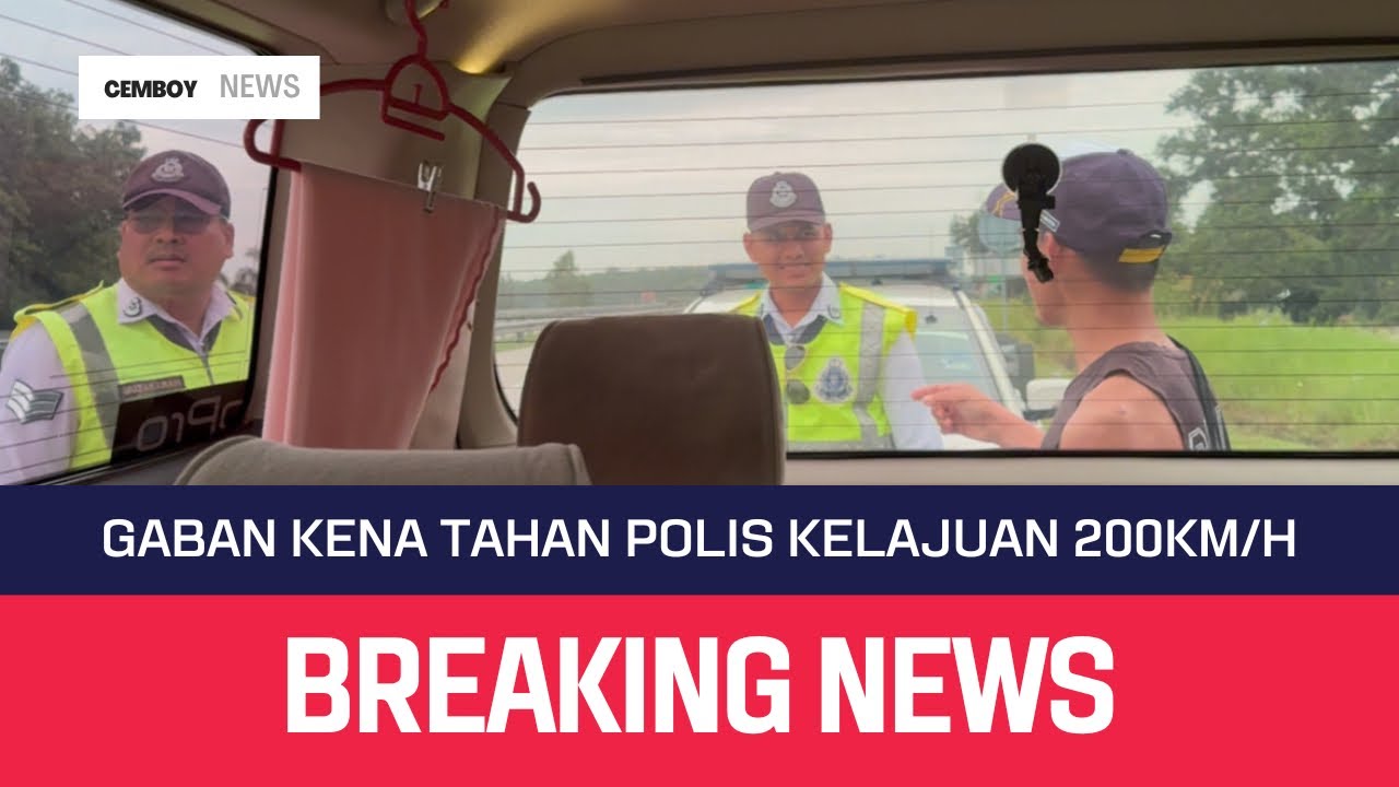 Balik Kemaman gaban kena tahan polis, kelajuan melebihi 200 km/h??