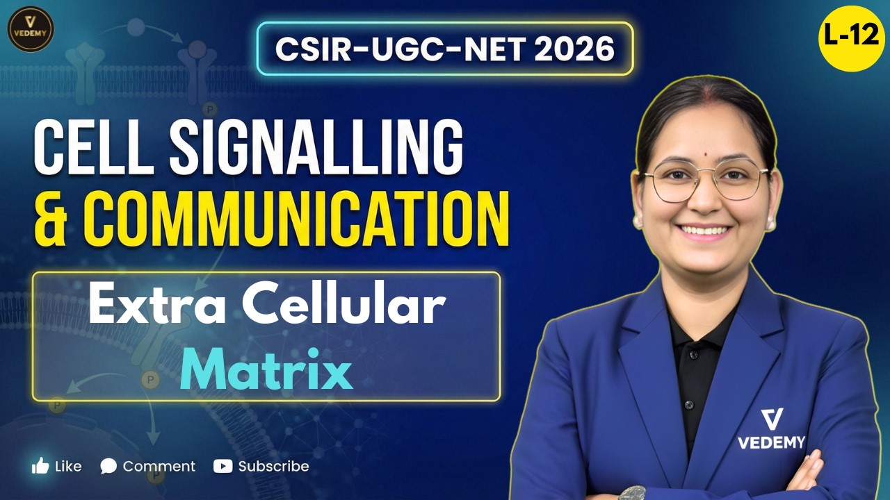 CSIR-UGC-NET 2026 | Cell Signalling & Communication | L12 Extra-Cellular Matrix | Dr. Ravina Rai |
