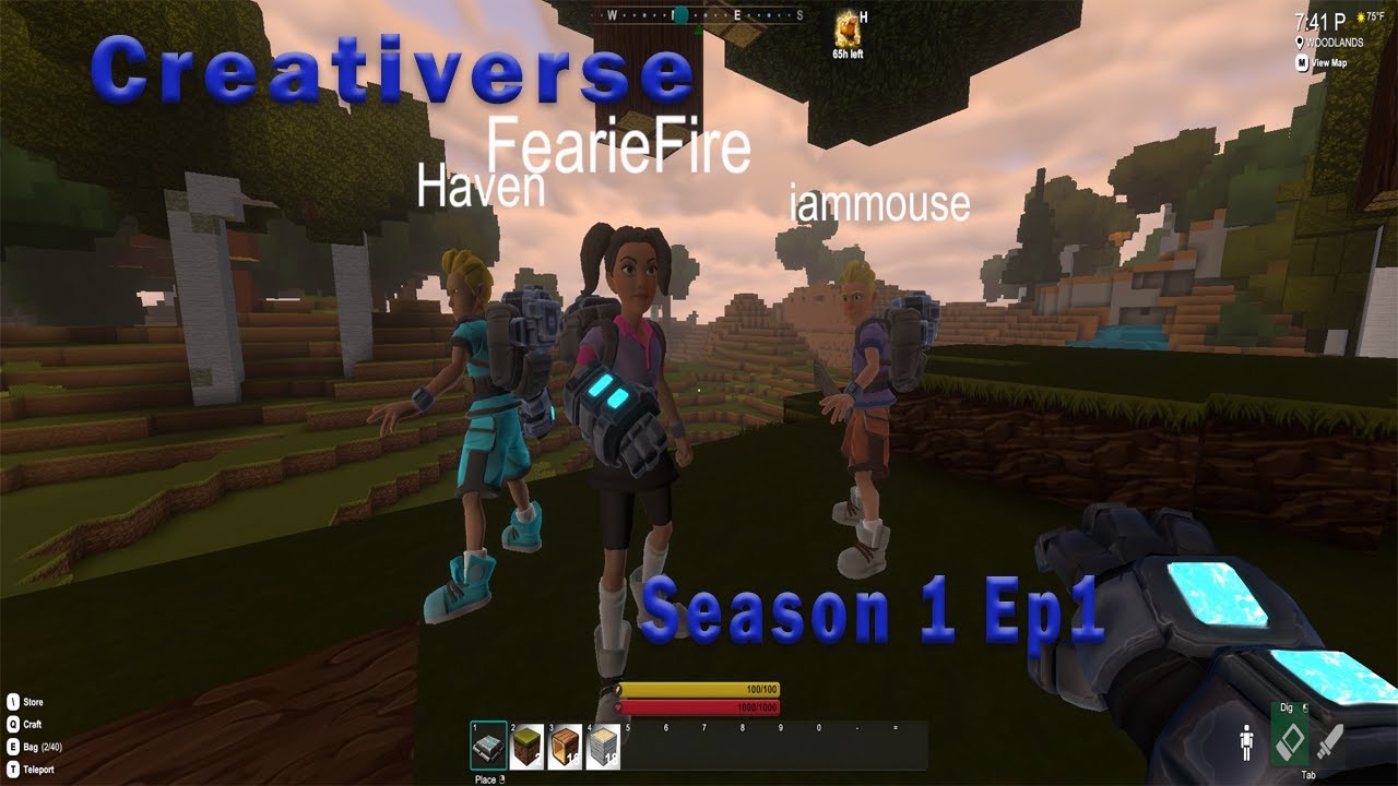 Lets Play Creativerse Ep1 New Start Mp
