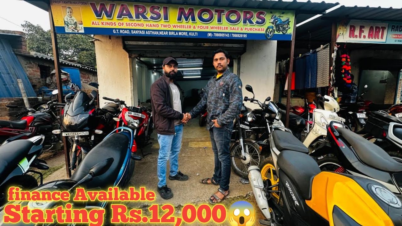 12,000 Se Bike Staring 😱🤯| Asansol Second hand bike showroom | second hand bike | Warsi Motors kulti