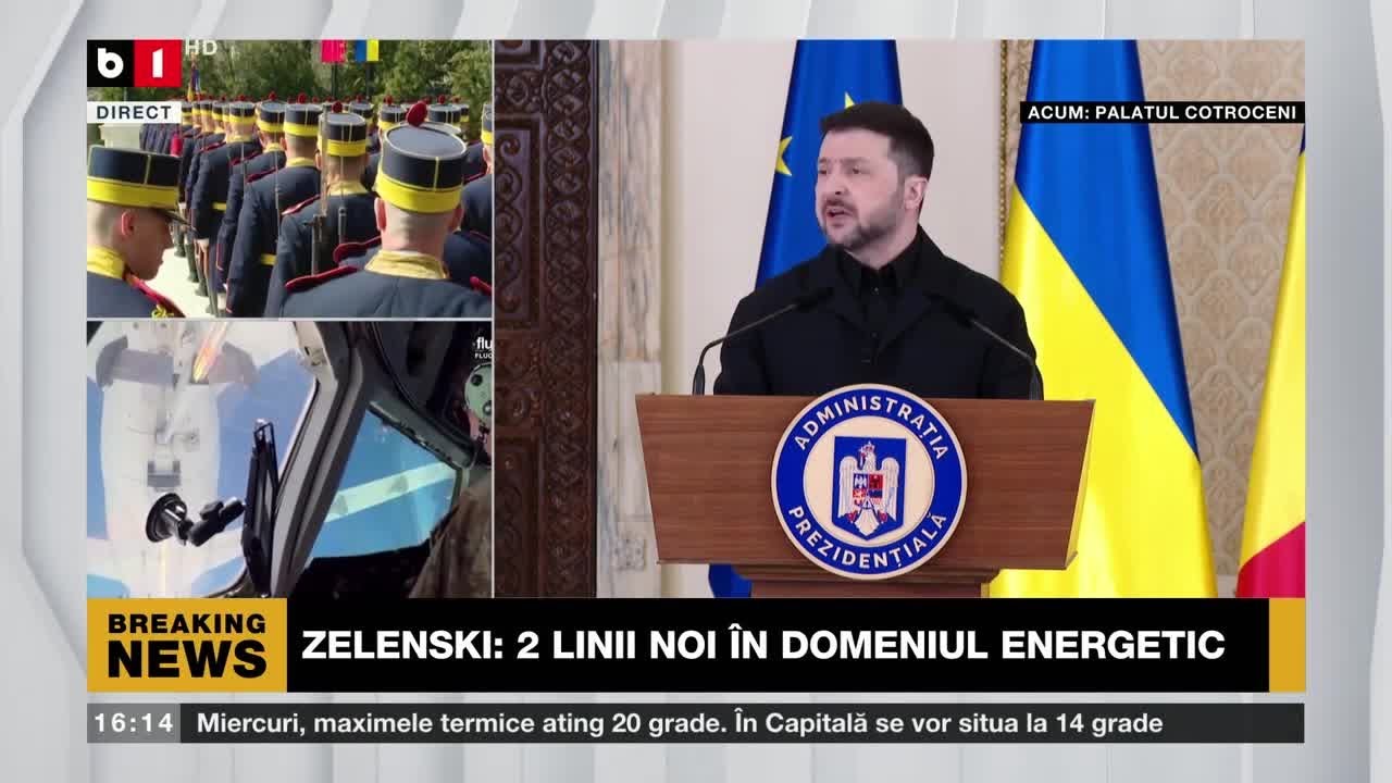 ZELENSKI DESPRE PROIECTUL COMUN DE FABRICARE A DRONELOR. Știri B1TV_12 martie 2026